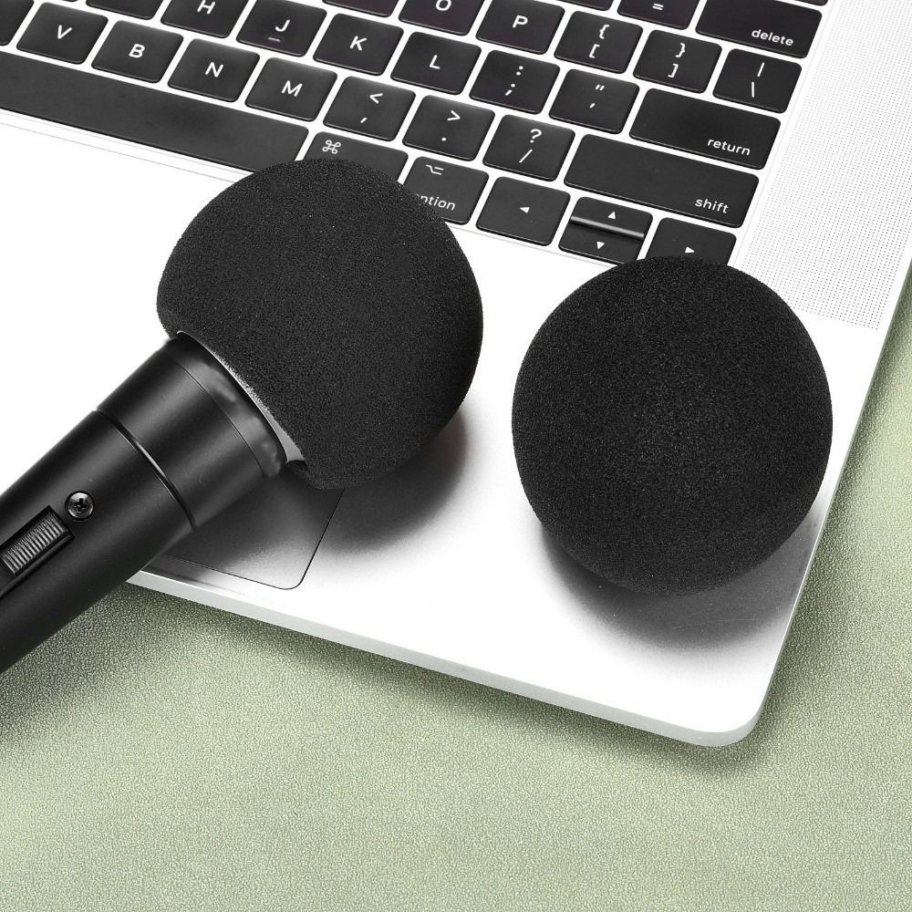 Recording Pop Filter - Replacement Mic Windscreen Cover Flocked Sponge