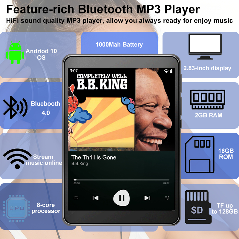 Audio Music Store - WiFi MP3 Player Andriod 10 Spotify