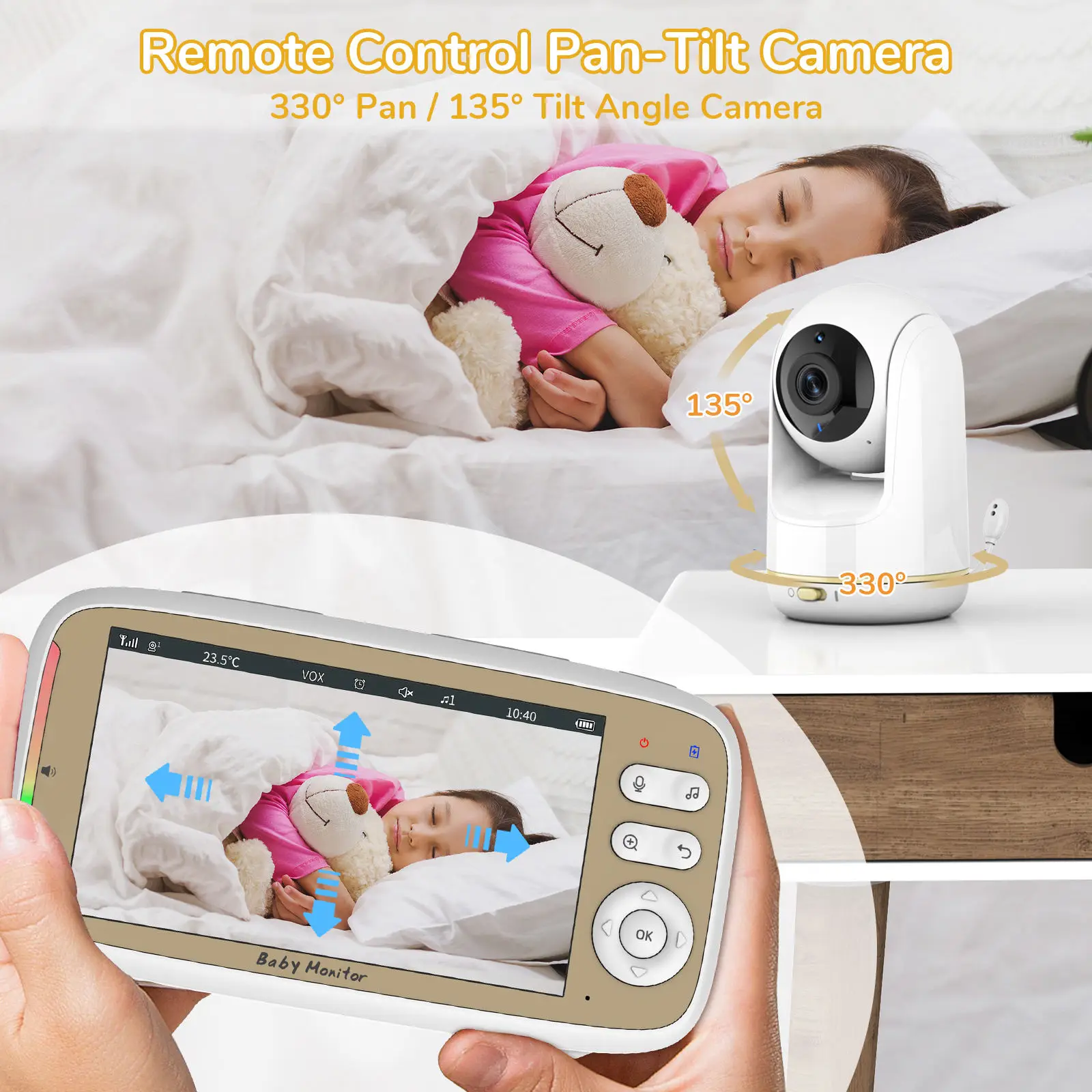 VB803 PRO Baby Monitor with 2p - Audio Music Video review and price