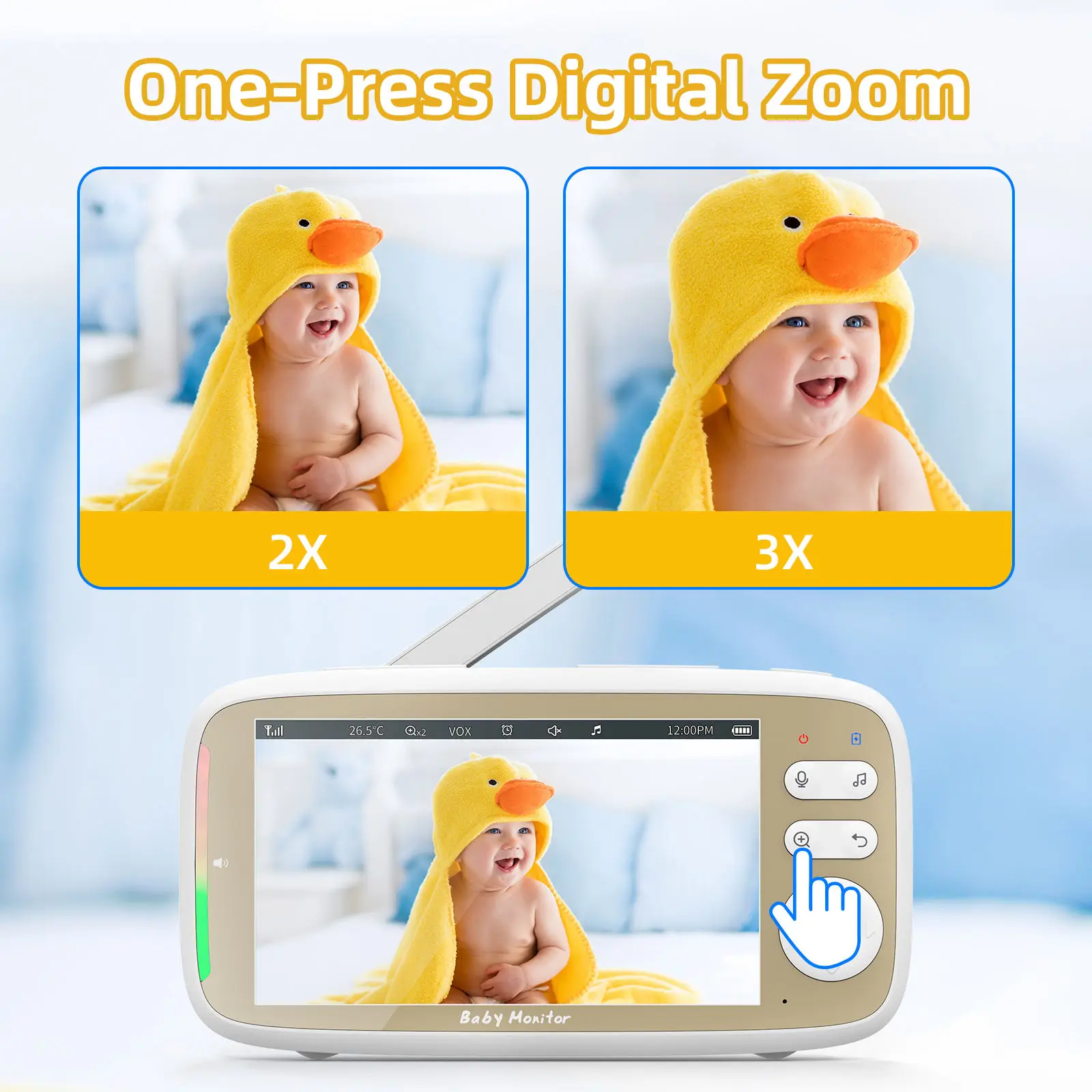 VB803 PRO Baby Monitor with 2p - Audio Music Video review and price