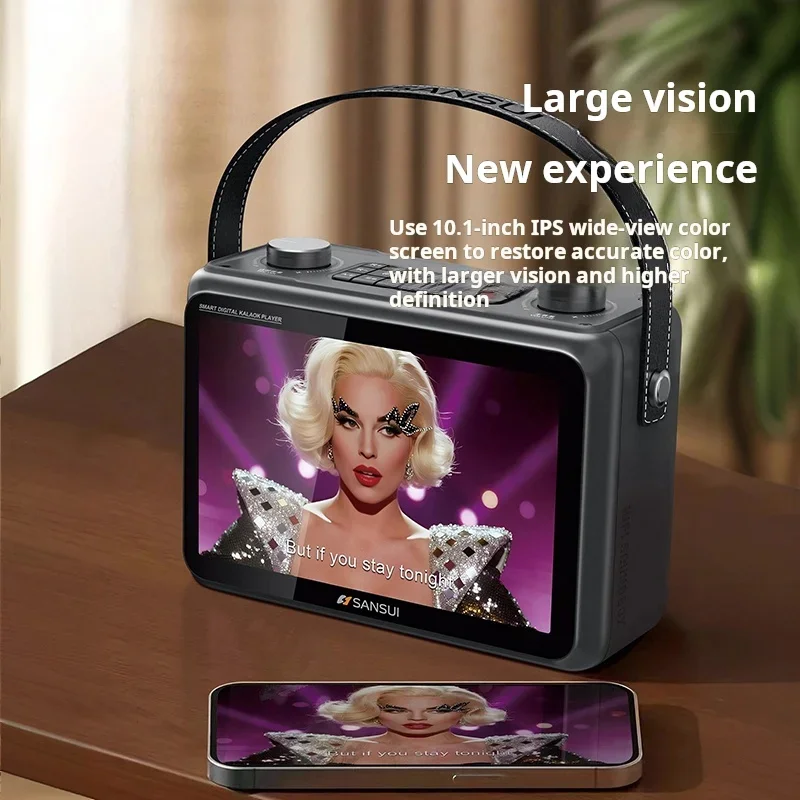 SANSUI K115 LED Screen 10.1-in - Audio Music Lyrics review and price
