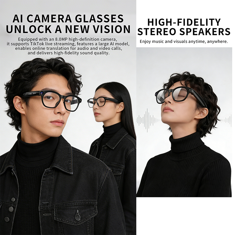 New Fashionable Smart Glasses  - Audio With Music Ai review and price