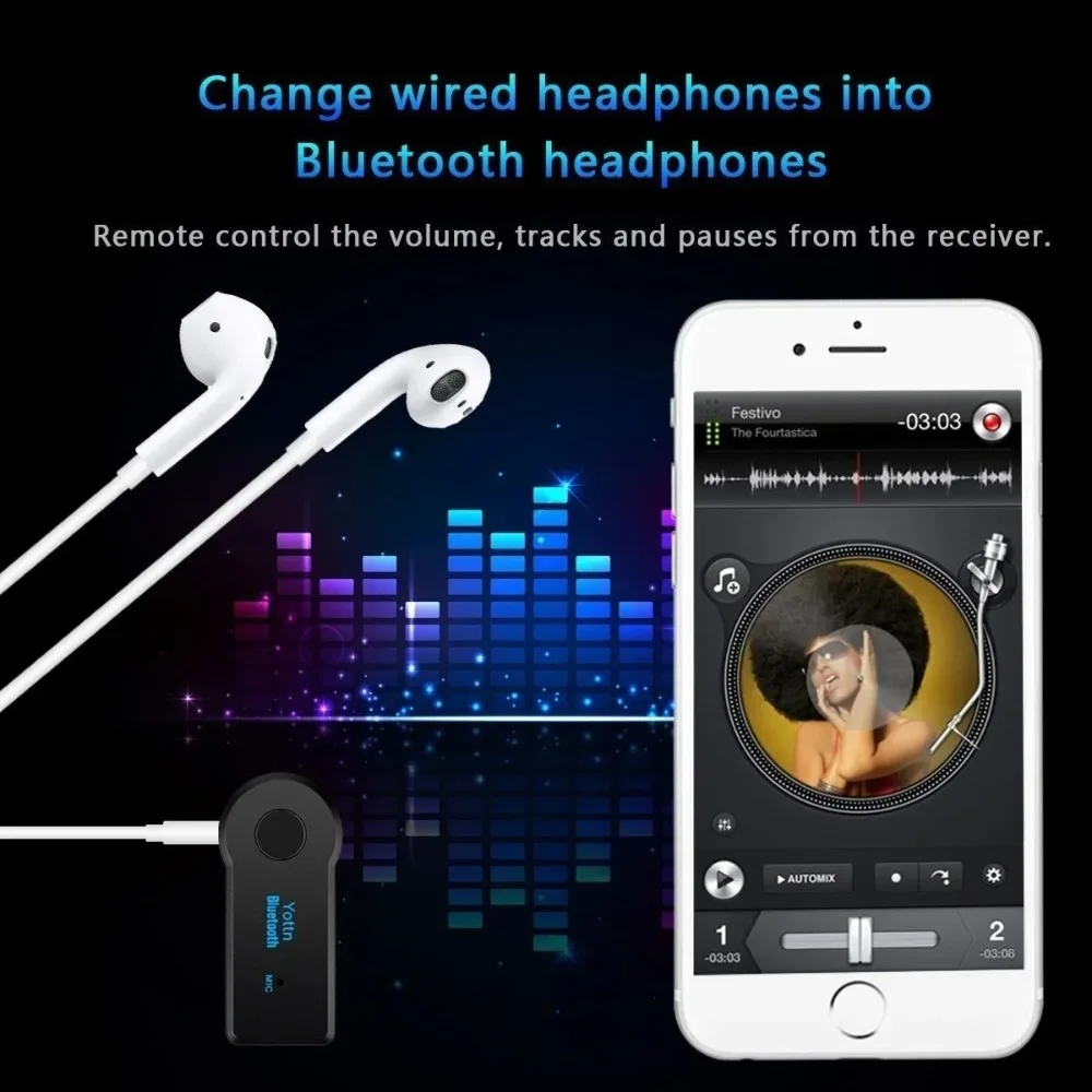 Bluetooth4.2 AUX Audio Stereo  - Audio Music Car review and price