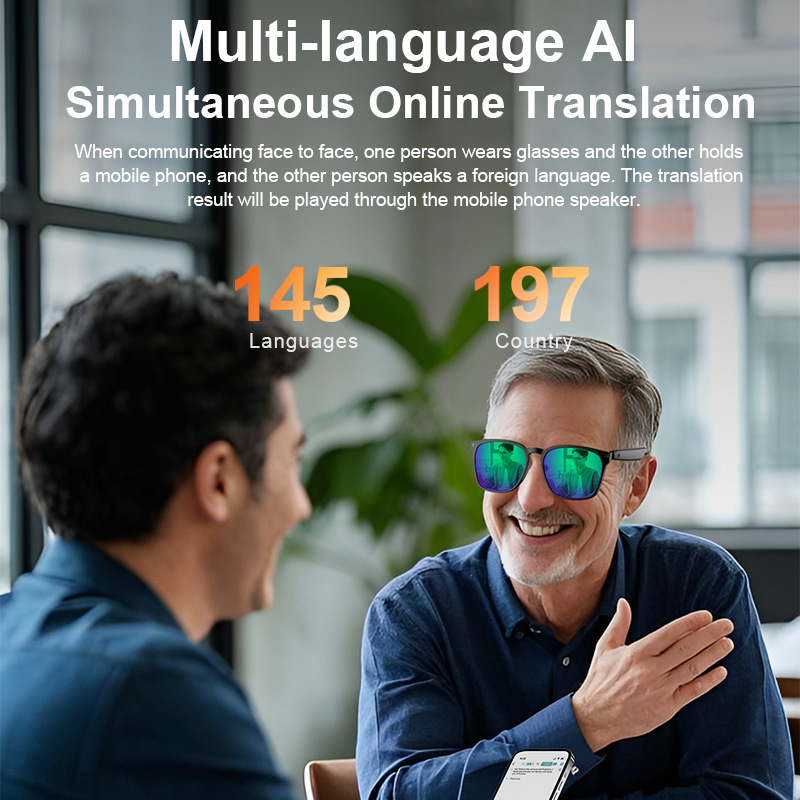 Ai smart bluetooth glasses off - Audio Music Video review and price