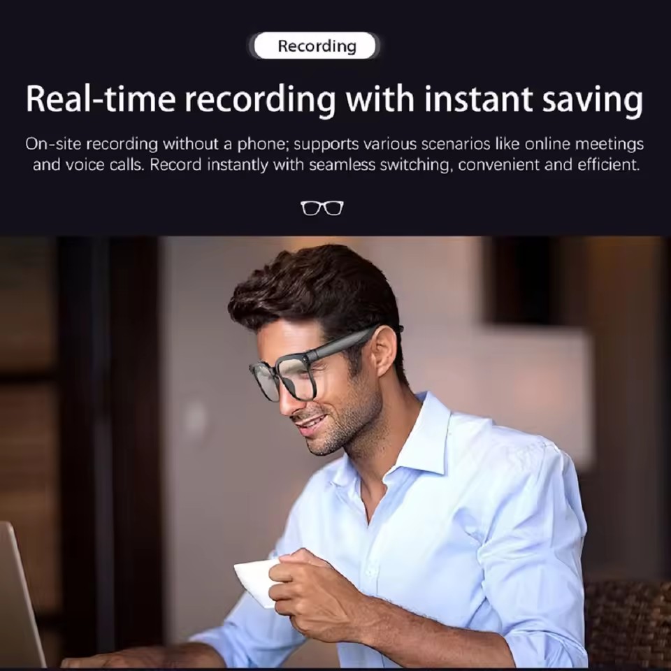 M02S AI Smart Glasses 8MP Came - Audio With Music Ai review and price
