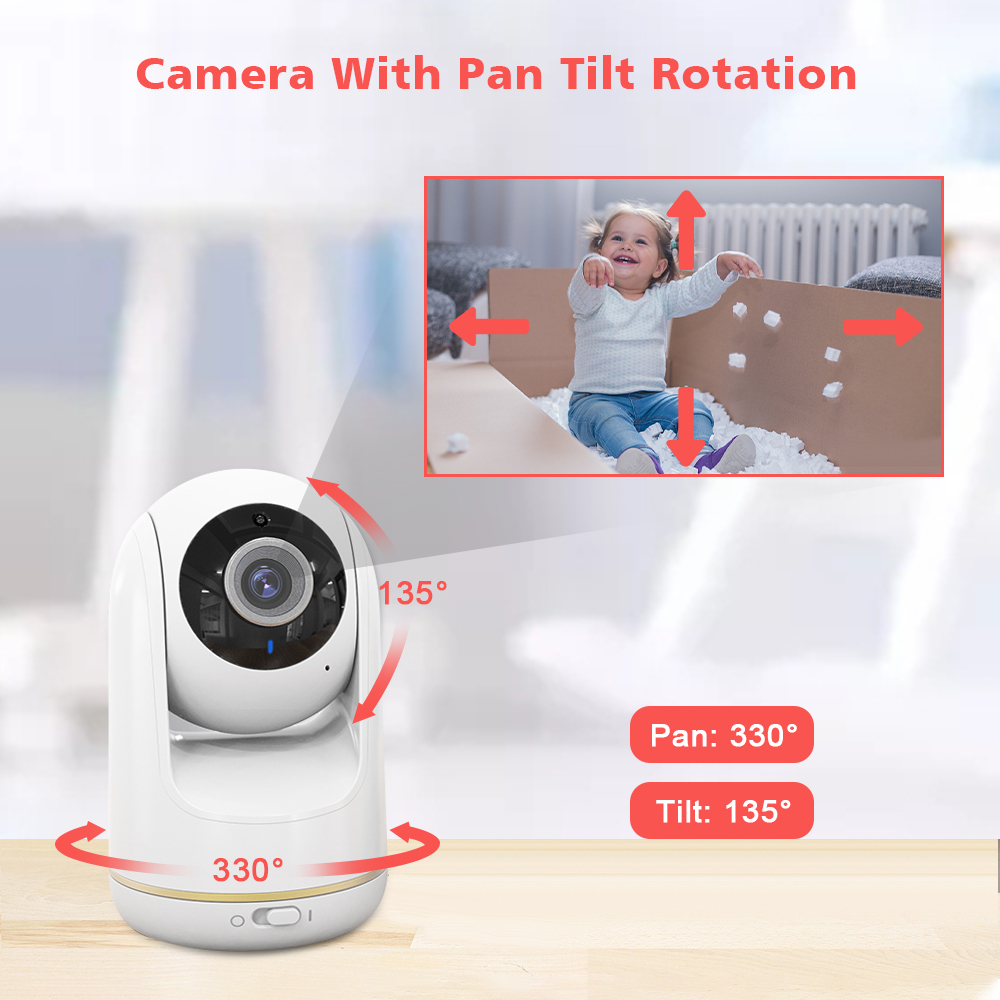 VB803 Baby Monitor 5 Inch 720P - Audio Music Video review and price