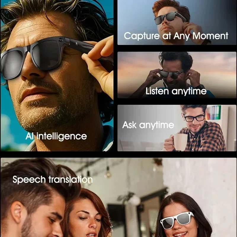 8K Vision AI Eyeglasses Built- - Audio Music Video review and price