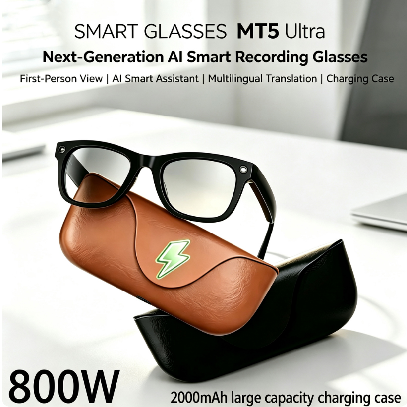2026 AI smart Glasses HD 800W  - Audio Music Video review and price