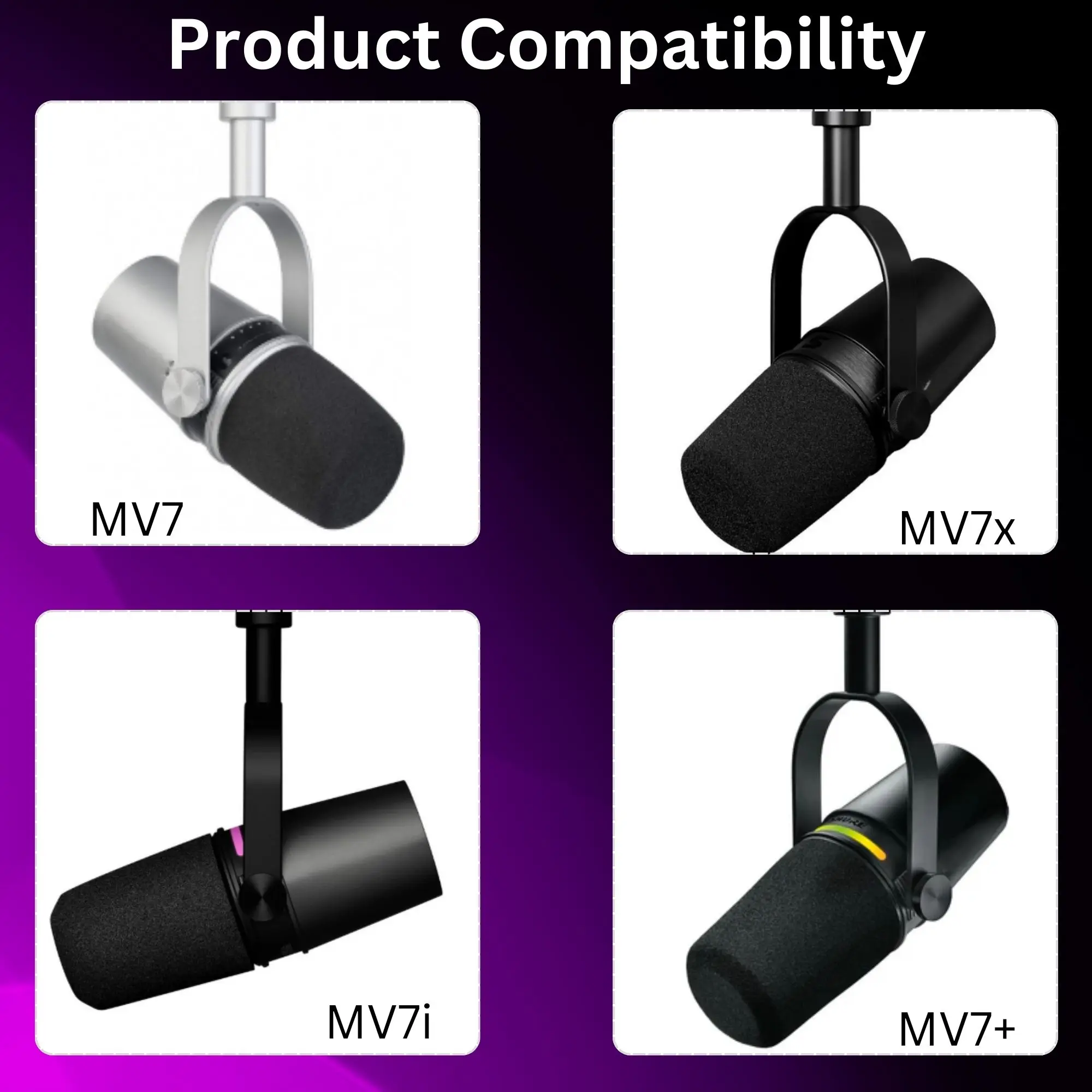 MV7 Foam for Shure MV7, MV7i,  - Recording Pop Filter review and price
