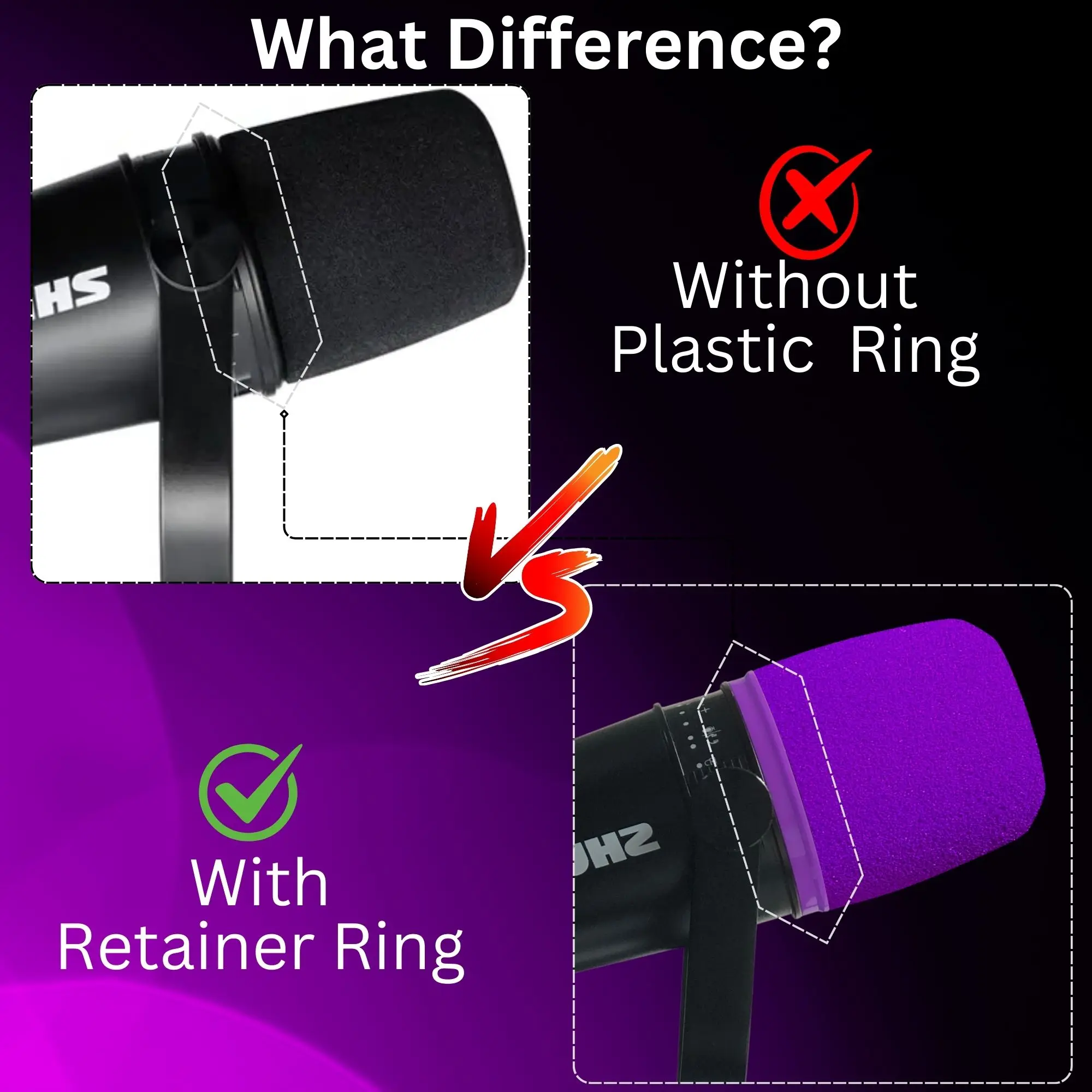 MV7 Foam for Shure MV7, MV7i,  - Recording Pop Filter review and price