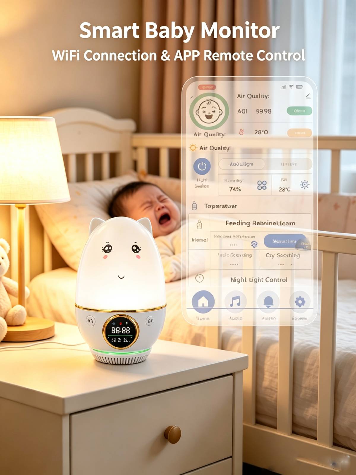WIFI&APP HP-Smart Infant Baby  - Audio Music Test review and price