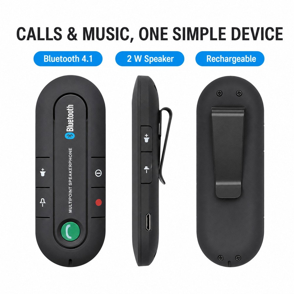 Bluetooth 4.1 Car Speakerphone - Audio Music Car review and price