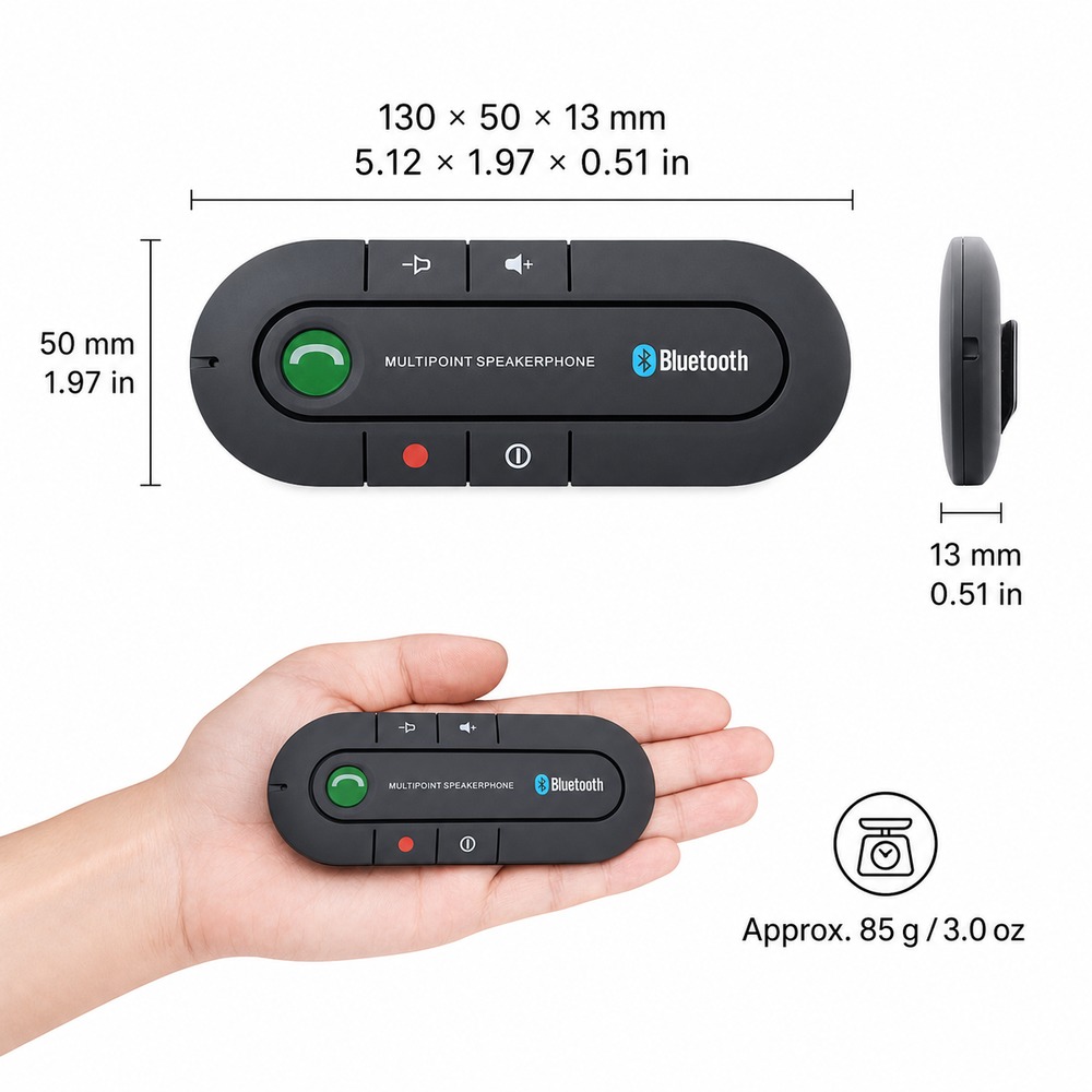 Bluetooth 4.1 Car Speakerphone - Audio Music Car review and price