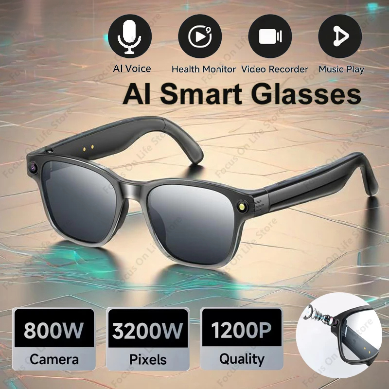 AI Smart Glasses 8 Million Cam - Audio Music Video review and price