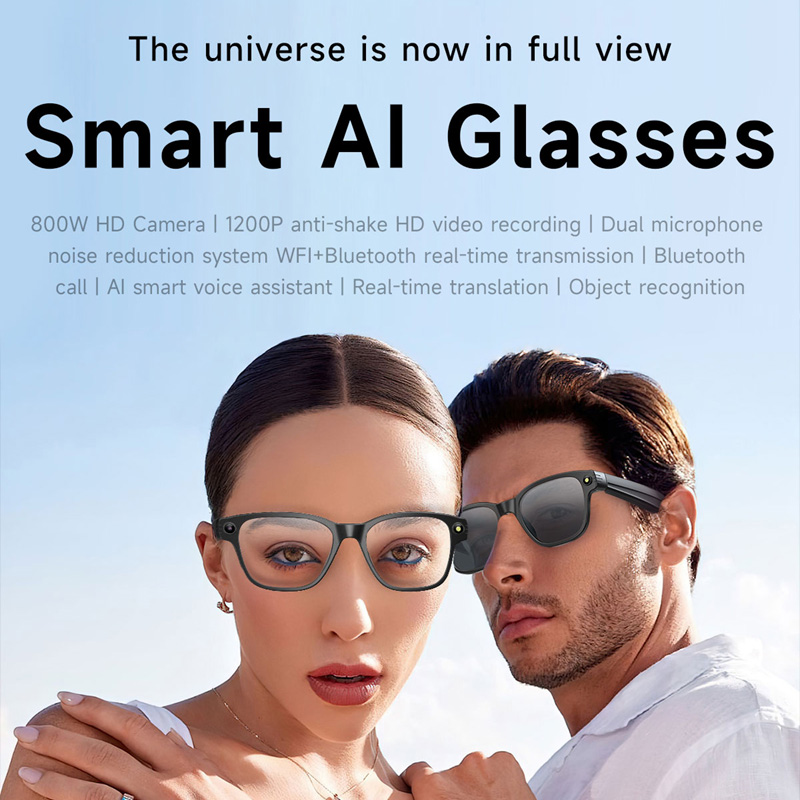 AI Smart Glasses 8 Million Cam - Audio Music Video review and price
