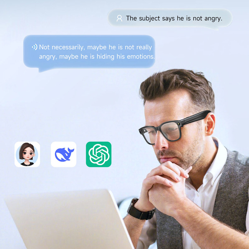 AI Smart Glasses 8 Million Cam - Audio Music Video review and price