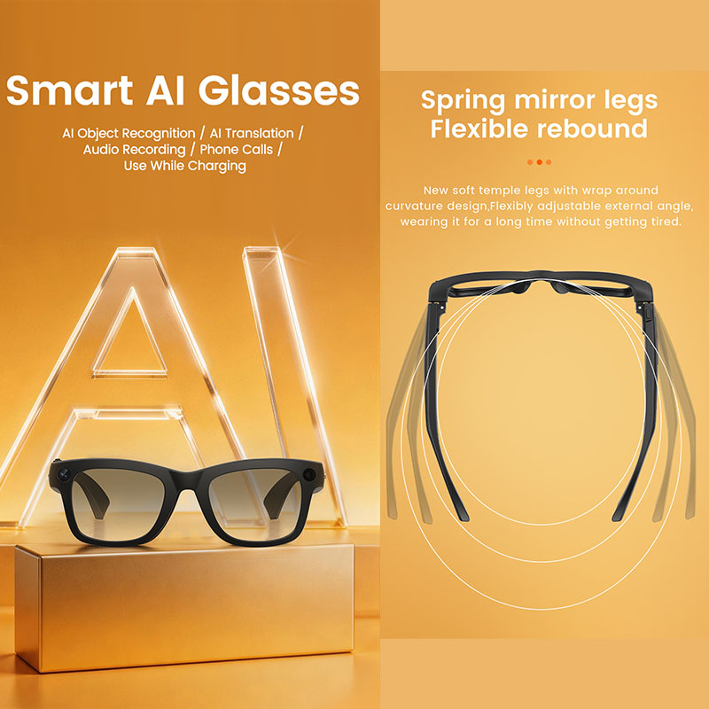 AI Smart Glasses 800W Camera A - Audio With Music Ai review and price